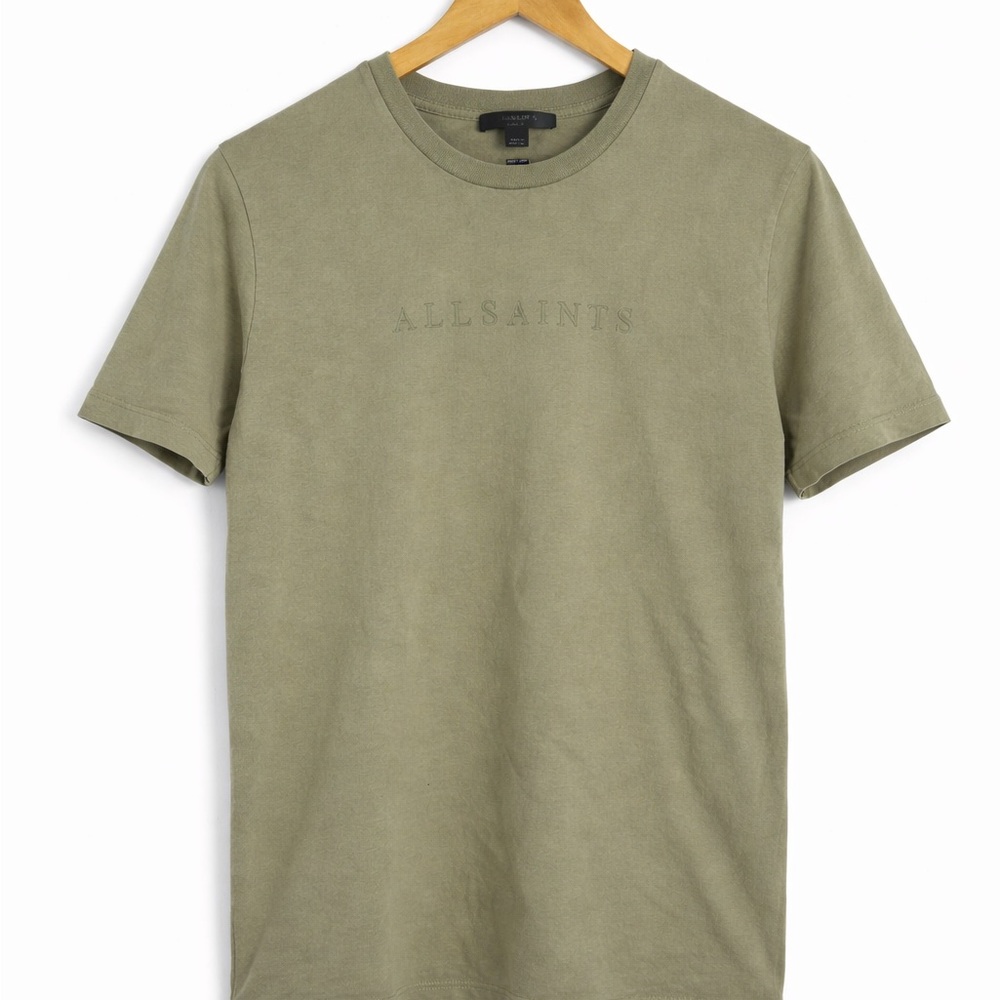 All Saints Olive Unisex Short Sleeve Tee